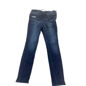 Express Dark Wash Blue Denim High Rise Legging Jegging Skinny Jeans Size 10